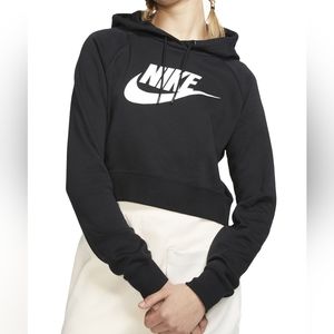 Nike womens Cropped Hoodie Size Small